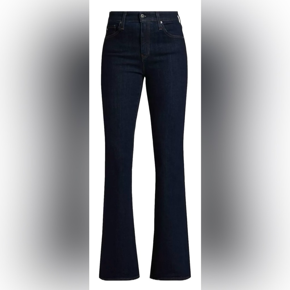 NWOT AG Dark Indigo Blue Farrah Bootcut Jeans 29
